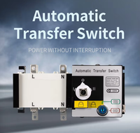 Interrupteur de transfert automatique (ATS) de type PC EAST, bipolaire, monophasé, pour applications industrielles, indice de protection IP20, 32A/63A/125A, temps de transfert <2s