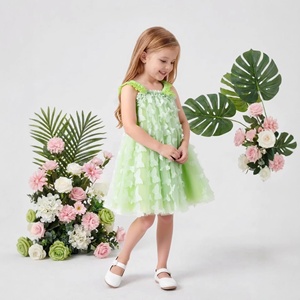 Vestido <span class=keywords><strong>de</strong></span> Tul con Decoración <span class=keywords><strong>de</strong></span> Mariposas 3D para Niñas, Vestido <span class=keywords><strong>de</strong></span> Princesa <span class=keywords><strong>de</strong></span> <span class=keywords><strong>Hadas</strong></span> sin Mangas - Product Image 1
