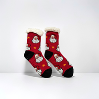 Chaussettes de sol à double couche de qualité supérieure à motif animal pour filles