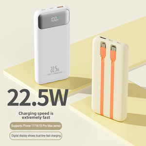 Batería Externa Ultrafina de 10000 mAh, Batería Externa Portátil Delgada de Bolsillo para Teléfonos Móviles, Batería Externa Tipo Tarjeta con Pantalla LED de 15 W - Product Image 1