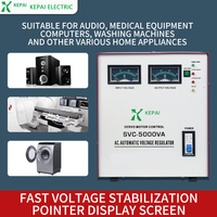 Stabilisateur SVC monophasé 5000W recommandé, régulateur de tension AVR 220V, système de protection de contrôle de température, AC 50Hz TND