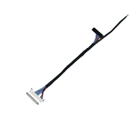 Hochwertiges LVDS-Kabel I-PEX20653-30P PTFE-Bildschirmkabel für Maßgefertigte Digitale Bildschirme/Computermonitore