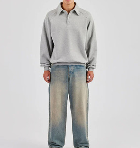 <span class=keywords><strong>Felpa</strong></span> <span class=keywords><strong>con</strong></span> <span class=keywords><strong>Cappuccio</strong></span> Unisex Personalizzata di Alta Qualità <span class=keywords><strong>con</strong></span> Logo Ricamato, Manica Lunga, Colletto Rovesciato, in Cotone, Stile <span class=keywords><strong>Polo</strong></span>, Senza Cordoncini - Product Image 1