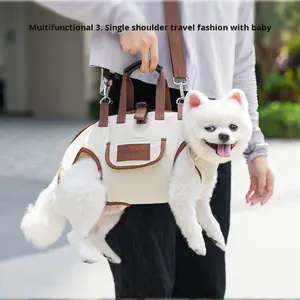 Transportín <span class=keywords><strong>para</strong></span> Gatos y <span class=keywords><strong>Perros</strong></span>, Bolsa Portátil <span class=keywords><strong>para</strong></span> Exteriores, Transportín <span class=keywords><strong>para</strong></span> Mascotas de Mano y Cruzado, Apto <span class=keywords><strong>para</strong></span> Automóviles, Ligero, Protección <span class=keywords><strong>para</strong></span> la Columna Vertebral de las Mascotas - Product Image 1