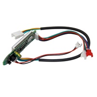 Kit de contrôleur 36V 350W 15A avec carte de contrôle, accélérateur, éclairage, feu arrière et câble d'alimentation pour accessoires de trottinette