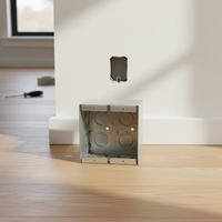 Boîte de jonction en acier galvanisé sur mesure TZR |   Boîtier peint pour instruments électroniques et prises électroniques 3x3x35mm