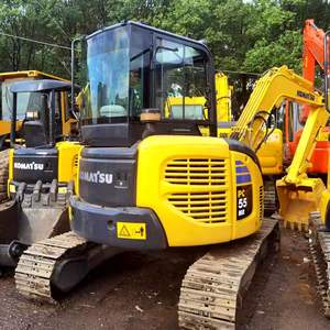 Mini pelleteuse sur chenilles PC55MR-2 Komatsu japonaise d'occasion avec composant de moteur central - Product Image 1