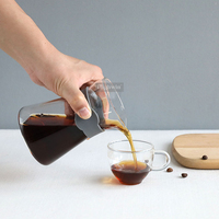 Cafetière à filtre manuelle HIGHWIN moderne en verre borosilicate de qualité alimentaire, durable, pour café glacé