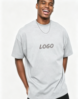 T-shirt en coton pur à épaules tombantes, personnalisé et de haute qualité, tendance et à la mode
