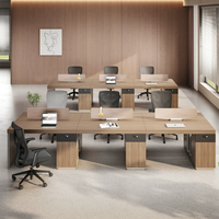 Nouveau bureau de personnel simple, durable et moderne, avec porte-cartes, en bois