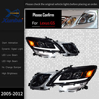 Phares Bi-LED Plug and Play Nouveau Style pour Lexus GS S190 2004-2011 avec Feux de Jour (DRL) et Clignotants Séquentiels – Remplacement Direct et Amélioration