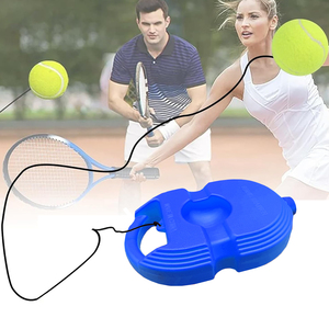 Outil d'entraînement de base pour l'enseignement du tennis professionnel, apprentissage en solo, balle de rebond avec base stable et robuste - Product Image 1