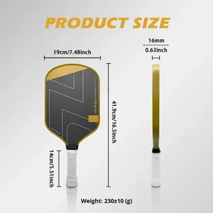 ไม้พายพิกเกิลบอล ERA Power หน้าไม้คาร์บอนไฟเบอร์ สำหรับการหมุนและการควบคุมที่ทรงพลัง แกนไดนามิกฟิวชั่น ระดับมืออาชีพ สำหรับผู้เล่นที่เล่นแบบอินเทอร์แอคทีฟ - Product Image 4