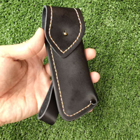 Couteau pliant extérieur outil poche Portable en cuir PU couteau ceinture boucle étui pochette sac Camping chasse étui de coupe