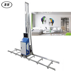 Imprimante murale UV 3D verticale automatique avec roues et rail de guidage pour impression sur verre, peinture murale, bois - Product Image 1