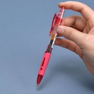 Stylo gel à bouton-poussoir 0,5 mm, corps en plastique, portable, pour bureau, étudiants, usage général, outil d'écriture - Product Image 1