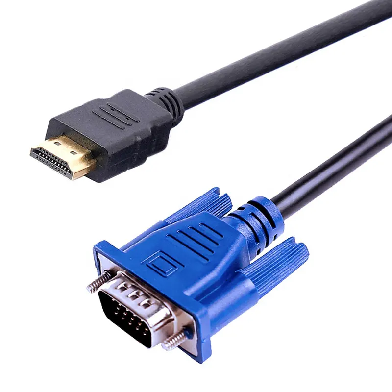 De HDMI-Compatible con VGA HD 1080P Cable convertidor 1,8 m 2m 3M Cable