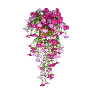 Bouquet de fleurs artificielles Tianyi Morning Glory 75cm rose pour la décoration de la maison, du jardin et de l'extérieur - Product Image 5