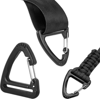 Mousqueton triangulaire de 20 mm, porte-clés, boucle à pression en plastique, crochet à ressort à dégagement rapide, sangle de sac à main, crochet en métal, accessoire de camping
