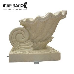 Fontaine d'eau à <span class=keywords><strong>3</strong></span> niveaux de conception personnalisée pour jardin de parc central extérieur en pierre moulée - Product Image 3