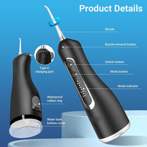 Appareil de nettoyage buccal électrique portable sans fil, étanche, à 4 modes, irrigateur dentaire pour le soin des dents - Product Image 6