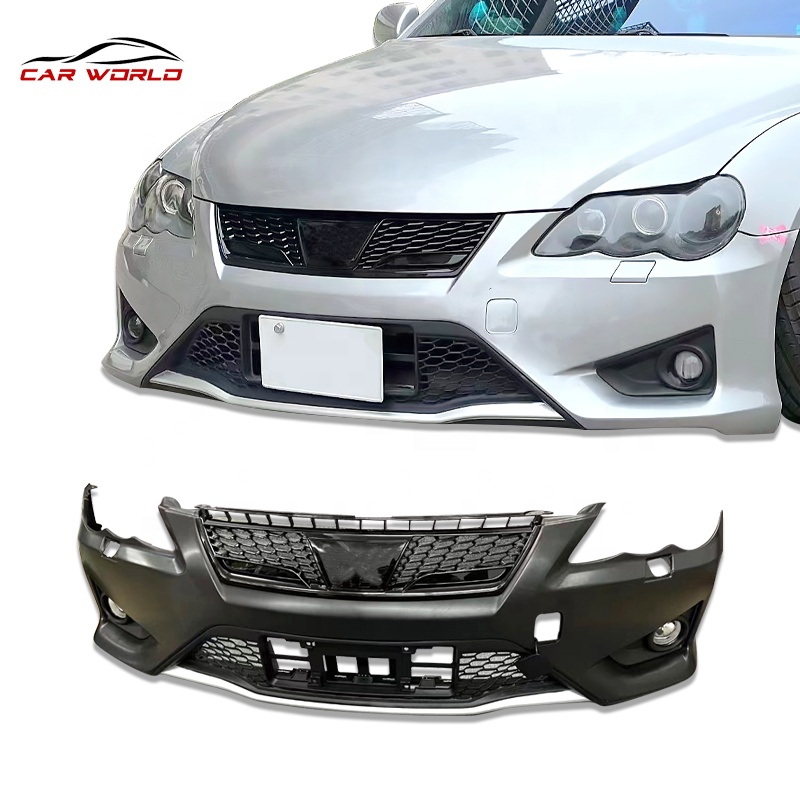 2005-2009年トヨタマークXフロントバンパー光沢ブラックグリルPP素材
