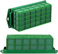 Brique de mousse florale fraîche Oasis, matériau absorbant pour fleuristes avec cage pour décoration de salle de réunion et de mariage