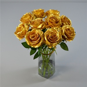 Rosa Roja <span class=keywords><strong>Artificial</strong></span> de Seda de Alta Calidad, Hecha a Mano, con Tacto Real, <span class=keywords><strong>para</strong></span> Bodas, <span class=keywords><strong>Fiestas</strong></span>, Día de la Madre - Product Image 3
