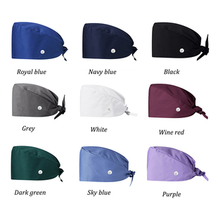 Gorros Quirúrgicos Unisex Personalizados NUEVOS <span class=keywords><strong>2022</strong></span>, Ajustables, para Médicos y Enfermeras, <span class=keywords><strong>de</strong></span> Algodón con Forro <span class=keywords><strong>de</strong></span> Satén Estampado y Botones - Product Image 2