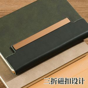 A5 PU Notebook Hardcover Magnetic Buckle High Quality Business Diary Enterprise Customized LOGO Personalized Business <b>Gifts</b> - Product Image 4