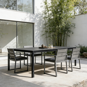 Sedia <span class=keywords><strong>da</strong></span> Esterno Moderna con Telaio in Alluminio e Cuscino Impermeabile ad Asciugatura Rapida per Ville Private, Terrazze di Hotel e Lounge sul Tetto - Product Image 1