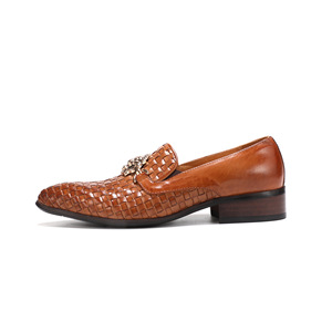 รองเท้าหนังอ็อกซ์ฟอร์ดแบบสวมสำหรับผู้ชาย กันน้ำ สีเขียวอมฟ้า สไตล์อังกฤษ สำหรับธุรกิจ งานทางการ แฟชั่นทันสมัย ใส่ทำงานหรือลำลอง - Product Image 2