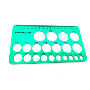 Carte de mesure 18x10cm avec trous circulaires pour la mesure de la taille du mamelon du tire-lait - Product Image 3
