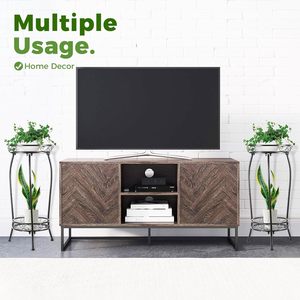 Soporte <span class=keywords><strong>para</strong></span> Plantas de Interior y Exterior de 2 Niveles, 27 Pulgadas de Alto, Soporte Metálico <span class=keywords><strong>para</strong></span> <span class=keywords><strong>Macetas</strong></span>, Estante <span class=keywords><strong>para</strong></span> <span class=keywords><strong>Macetas</strong></span>, Estante <span class=keywords><strong>para</strong></span> Plantas Resistente - Product Image 3