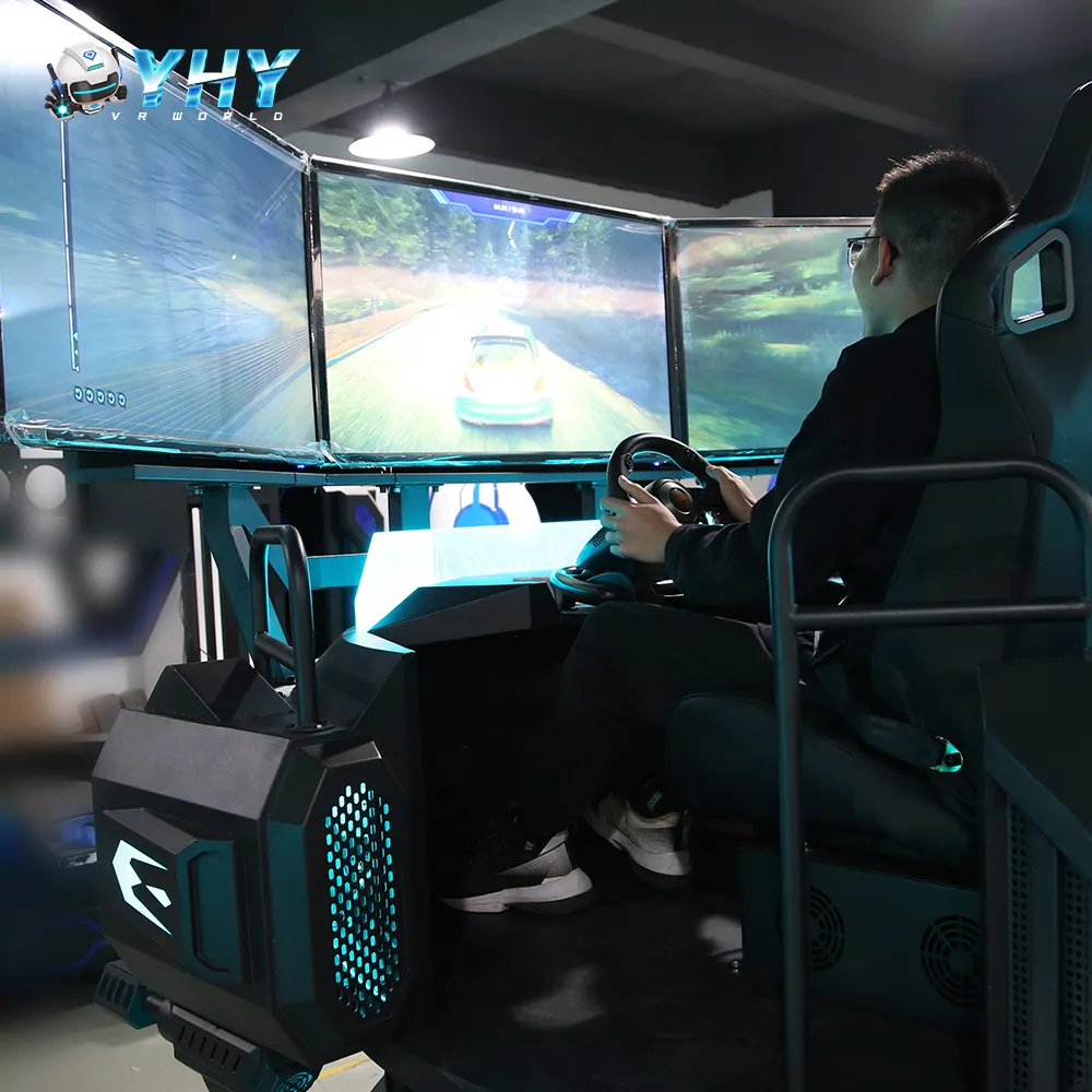 Top Sales Virtual Reality machine Kids 3 DOF amusement park Vr Racing 9D F1 Car three screens Arcade Game Machine