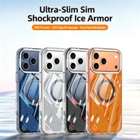 Coque de téléphone magnétique de luxe en PC électroplaqué pour iPhone 18 Pro 17 Pro, protection anti-chute pour iPhone 18 17 Pro Max