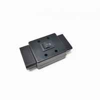 Venta al por mayor de 16 pines OBD2 macho a hembra adaptador de conector J1962 extensor OBD II convertidor con interruptor para prueba de diagnóstico