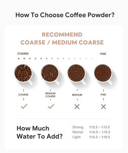 Cafetière à piston en verre borosilicate de haute qualité de 600 ml (20 oz) avec filtre ultra-fin pour le bureau - Product Image 5