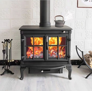 Poêle à <span class=keywords><strong>bois</strong></span> en fonte avec porte, chauffage intérieur, cheminée - Product Image 2
