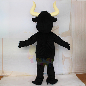 Costume da Mascotte Toro Nero Personalizzato di Alta Qualità, Personaggio Cartoonesco in Peluche per Eventi, Promozioni, Carnevale e Feste in Maschera - Product Image 6