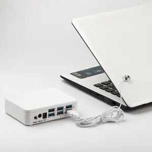 Penjualan Terbaik toko ritel notebook pameran 6 USB port alarm keamanan sistem anti pencurian dengan kabel sensor terpasang