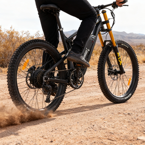 Vélo électrique <span class=keywords><strong>de</strong></span> <span class=keywords><strong>course</strong></span> Chamrider DH420 à grande roue, 250W 750W, avec batterie au lithium, <span class=keywords><strong>assistance</strong></span> au pédalage à 9 vitesses, suspension intégrale - Product Image 1