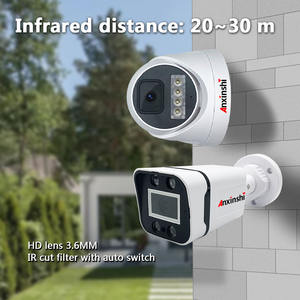 Sistem Kamera <span class=keywords><strong>CCTV</strong></span> <span class=keywords><strong>Analog</strong></span> AHD CVI CVBS TVI dengan Visi Malam Berwarna Penuh, Kabel BNC, Resolusi 2MP 5MP, Kualitas Tinggi - Product Image 5