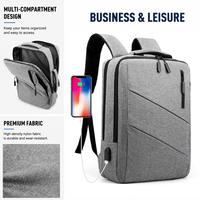 Sac à dos pour ordinateur portable 3-en-1, résistant à l'eau, tendance, pour ordinateur portable 15 pouces, avec pochette et bretelles escamotables – Meilleure vente