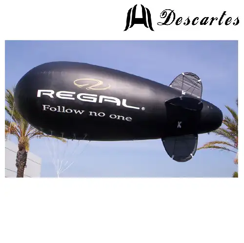 कस्टम मुद्रित Inflatable टसेपेल्लिन हवाई पोत, गर्म बिक्री Inflatable हीलियम ब्लींप गुब्बारे