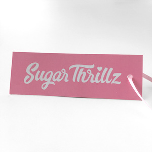 Cartes à roulettes en papier personnalisées, 50 pièces, rose naturel, pour vêtements d'enfants - Product Image 1