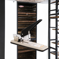 Grande machine à reliure multifonction robuste de 100 feuilles Agrafeuse manuelle de livres en métal avec agrafeuse de couture épaississante