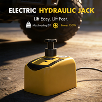 Cric hydraulique portable mini 5 tonnes 12V avec sac de rangement pour réparation d'urgence en bord de route et usage domestique