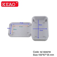 Boîtier réseau en plastique de style nouveau NC100407, boîtier de routeur Wifi électrique, boîtier de passerelle en plastique ABS, boîtier IoT, 100*67*35mm