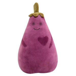 Portachiavi in peluche serie <span class=keywords><strong>J</strong></span> C, simpatico portachiavi a forma di melanzana, giocattolo all'ingrosso per regali festivi - Product Image 5